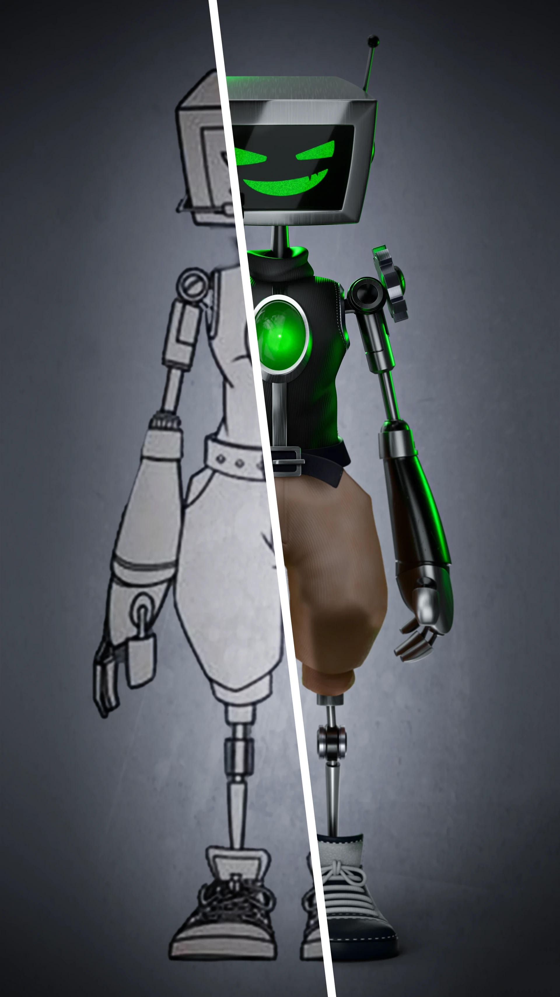 Robot man — view 2